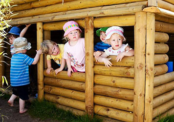 Outdoor Play at Lilliputs Day Nursery in Westhoughton