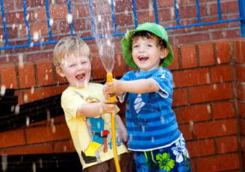 Outdoor Play at Lilliputs Day Nursery in Westhoughton